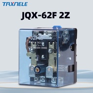 รีเลย์ JQX-62F 2Z 80A เครื่องรีเลย์ไฟฟ้า12V 24V DC 220V AC DPDT โมดูล PCB รีเลย์ Motor Listrik
