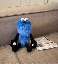 sunsun 手偶公仔 puppet 鈕扣藍毛毛