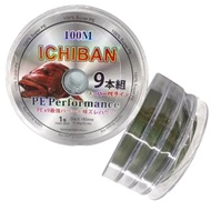 Ichiban X9 PE High Performance Braided Line 100m (15lbs/20lbs/30lbs/40lbs/50lbs)