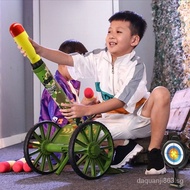 Children's Toy Gun Carriage Mortar Rocket Laucher Missile Thrower Cannon Military Weapon Chicken Eating Model Guns Boy