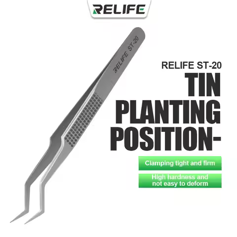 RELIFE ST-20 Precision Tweezers Suitable for iPhone Samsung Mobile Phone PCB IC Chip Repair Tools