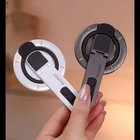 【C】1Pcs 360° Rotating Double-Sided Magnetic Phone Stand 3-in-1 Magnetic Suction Decompression Holder