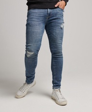 Superdry Vintage Skinny Jeans - Stanton Bright Blue Rip