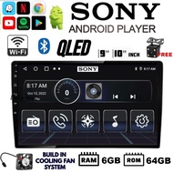[6GB RAM+64GB ROM] QLED SONY Android Player 9"10 inch Quad Core Car Multimedia MP5 Player Wifi