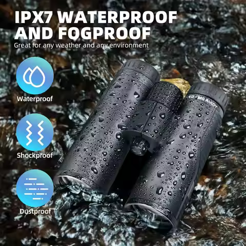 Shuntu 10x42 8x42 ED Binoculars Waterproof Fogproof Magnesium Alloy Body BAK4 Prism High Power Teles