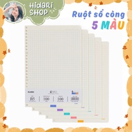 Caro notebook insert (6x6) mm 5 colors KLONG A5 MS 519/ B5 MS 534 100 sheets Klong - Hidari