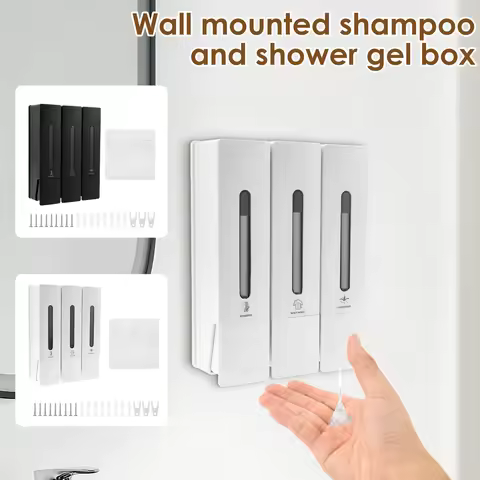 300/400ML Soap Dispenser Wall Mounted Shower Soap Dispenser Shower Gel Conditioner Detergent Dispens