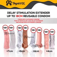 Kondom Lelaki Tahan Lama | Penis Sleeve Getah | Extra Panjang & Besar | Delay Condom
