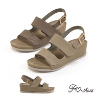 FM SHOES Comfortable Heightening Decompression Wedge Sandals
