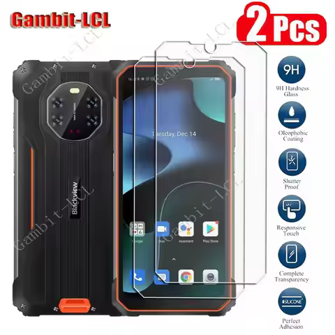 2Pcs Original Protection Tempered Glass For Blackview BL8800 Pro BV8800 6.58" BL8800PRO Screen Prote