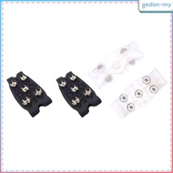 [GedonMY] Crampons Ice Cleats Slip on Footwear Gripper Spike with 5 Steel Spike Grips Snow