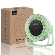 JAMAY พัดลมตั้งโต๊ะ ลมหมุนเวียน 360° ปรับความเร็วลมได้ 100 ระดับ หน้าจอดิจิทัลความละเอียดสูง แบตเตอร