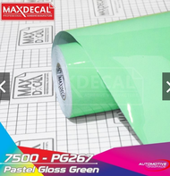 MAXDECAL New color sticker MAXDECAL PASTEL GREEN GLOSSY 7500-PG267 DAN PASTEL GREEN METT METT-PM277 STICKER IJO PASTEL AQUARIUM