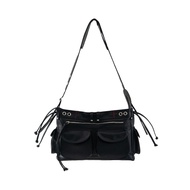 DENIMITUP H Messenger Bag - Black - Bag