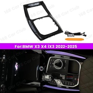 LED Decorative Lamp 11 Colours Ambient Light For BMW New X3 X4 IX3 G01 G02 2022-2025 Car Crystal Cen