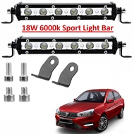 Saga New Daylight Fog Light Led Sport Light DRL Fog Lamp 6Led Light Bar Spotlight Lampu Kereta