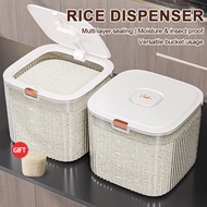 Tong Beras 5/10/15KG untuk Bijirin, Kedap Udara Anti Serangga, Simpanan Dapur