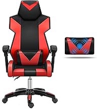 office chair E-sports Chair Desk And Chair Ergonomic Office Chair Racing Game Chair Lift Swivel Chair High Back Computer Chair Chair (Color : Black Red) needed Comfortable anniversary Warm as ever
