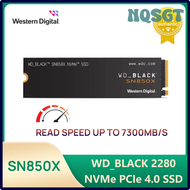NQSGT SN850X ดิจิตอลตะวันตก2280 WD_BLACK 1TB 2TB 4TB M.2 NVMe PCIe Gen 4.0x 4 SSD โซลิดสเตทไดรฟ์สำหร
