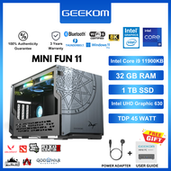 Mini PC Gaming / Mini Fun gaming dan editing / pc mini GEEKOM Mini Fun 11 i9-11900kb 32GB/1TBssd Win