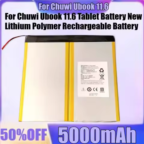 For Chuwi Ubook 11.6 Tablet Battery New Lithium Polymer Rechargeable Battery Pack Replacement 3.85V 
