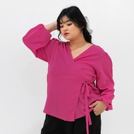 Egale.id - ⁠Wrap Blouse | Plus Size Jumbo Size Big Size