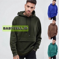 HOODIE OVERSIZE BIGSIZE SQUARE POCKET HOODIE FOR MEN BIGSIZE ALLSIZE SML XL 2XL 3XL 4XL 5XL 6XL