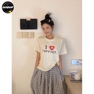 [MNMF]🍋In Stock🍋Original Method Pure Cotton 220g 40 Count Odal Food Wool+Feel Round Neck Round Shoul