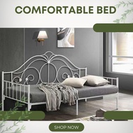 DAY BED / SINGLE METAL BED FRAME (Super Base High Quality)
