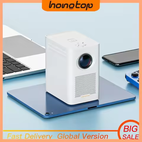 HONGTOP S30MAX Portable Smart Mini Projector 1080P 9500L Portable Projector Android Projectors with 