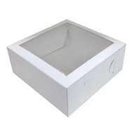 Cake Box White / Kotak Kuih Lapis | Kuih Talam (Window) 8"x8"xH2.5"