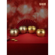 Copper Master Copper Cylinder Brass Rice Cylinder < Fu Cylinder Wealth Cylinder Series > Baifu Cylin