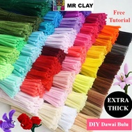 PREMIUM Extra Thick Bunga Dawai Bulu Warna Kawat Bulu Bunga Gebu Murah Stem Chenille Stick Twist Pip