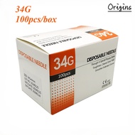 34G 1.5mm 2.5mm 4mm 6mm 13mm painless Small Needle Disposable Sterilize Injector meso Needle Body pi