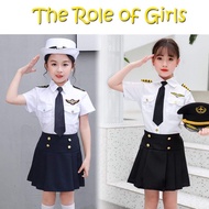 New career pilot seaman girl costume for kids 3yrs to 10yrs