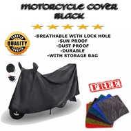 SYM VF3i-VF 125 - Motor cover WITH FREE 1 TOWEL Motorcycle Cover Black | Water proof | High Quality