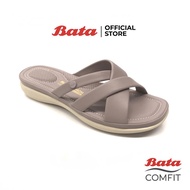 ฺBata บาจา Comfit รองเท้าแตะเพื่อสุขภาพแบบสวม สายไขว้ นุ่มใส่สบาย สำหรับผู้หญิง สีเขียว 6617701 สีขาว 6611701 สีม่วง 6619701