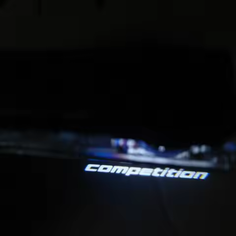2pcs M2 M3 M5 M4 COMPETITION Shadow Light F82 F83 M6 M8 Door Light M4 Logo Light Fit For F Series E9