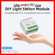 Apaja Mini Smart Switch WiFi Tuya 2 Channel Control Module 10A - MINI-W1-2CH