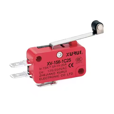 5pcs XV-156-1C25 NO+NC Miniature Basic Micro Switch SPDT Roller Lever Type 20A