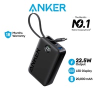 Anker Powerbank Fast Charging Powercore Power Bank 20000mAh 22.5W Portable Charger With USB C Cable (A1647)