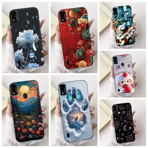 For ZTE Blade A51 A71 Case Luxury Fashion Candy Painted Cover Soft Silicone Case For ZTE Blade A71 A