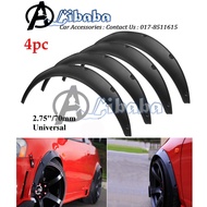 Universal Wheel Fender Flares Over Wide Body Wheel Arches ABS Auto Car Kit 4pcs