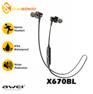 Awei X670BL Bluetooth Sports Wireless Noise Reduction HD Sound Earphone