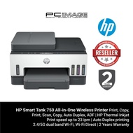 HP Smart Tank 750 All-in-One Wireless Printer (Print/Scan/Copy/Auto Duplex/ADF)