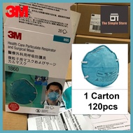 Authentic 3M 1860 Health Care Particulate Respirator / Medical Grade Mask N95 1 Carton 120pcs