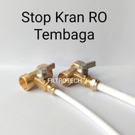 T0P Stop kran RO Stop Kran air Input Reverse Osmosis Tembaga Asli