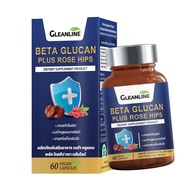 GLEANLINE เบต้ากลูแคนพลัสโรสฮิป ตรากลีนไลน์ Beta Glucan Plus Rose Hips (60 Capsules)