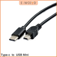 YUYIN4 USB Type-C เป็น mini USB สายเคเบิล USB-C ตัวผู้ไปยัง Mini-B อะแดปเตอร์ตัวผู้
