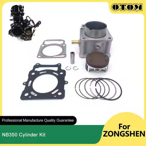 OTOM ZS174MN-5 Motorcycle 77mm Cylinder Block Bore Piston Pin Ring Gasket For ZONGSHEN NB350 NB300 A